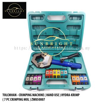 TOLCMHAN - CRIMPING MACHINE ( HAND USE ) HYDRA-KRIMP ( 7 PC CRIMPING MOL ) ZW850007