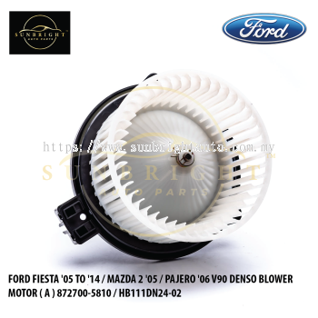 MOBLNDFFIE05RC - FORD FIESTA '05 TO '14 / MAZDA 2 '05 / PAJERO '06 V90 DENSO BLOWER MOTOR ( A ) 872700-5810 / HB111DN24-02