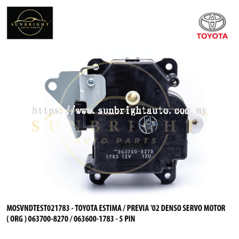 MOSVNDTEST021783 - TOYOTA ESTIMA / PREVIA '02 DENSO SERVO MOTOR ( ORG ) 063700-8270 / 063600-1783 - 5 PIN