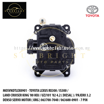 MOSVNDTLEX0901 - TOYOTA LEXUS RX300 / IS300 / LAND CRUISER KING '00 HDJ / UZJ101 '02 4.2 ( DIESAL ) / PAJERO 3.2 DENSO SERVO MOTOR ( ORG ) 063700-7040 / 063600-0901 - 7 PIN