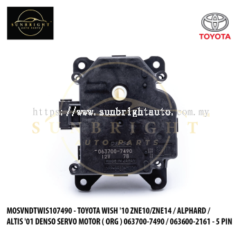 MOSVNDTWIS107490 - TOYOTA WISH '10 ZNE10/ZNE14 / ALPHARD / ALTIS '01 DENSO SERVO MOTOR ( ORG ) 063700-7490 / 063600-2161 - 5 PIN