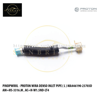 PINDPWIRIL - PROTON WIRA DENSO INLET PIPE ( L ) MA446190-23703D AM=HS-3316.M , AC=H-W1.5ND-LT4 , AAA-098 / 016 / 3014