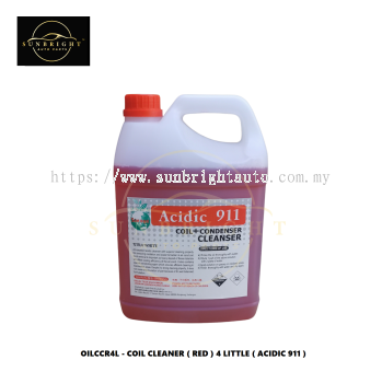 OILCCR4L - COIL CLEANER ( RED ) 4 LITTLE ( ACIDIC 911 )