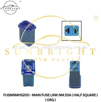 FUSMNMHS20O - MAIN FUSE LINK NM 20A ( HALF SQUARE ) ( ORG )