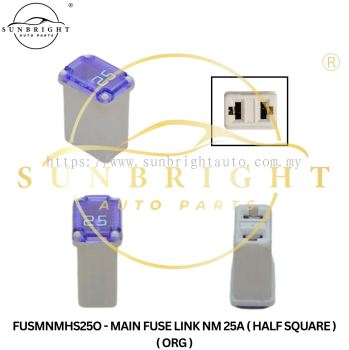 FUSMNMHS25O - MAIN FUSE LINK NM 25A ( HALF SQUARE ) ( ORG )