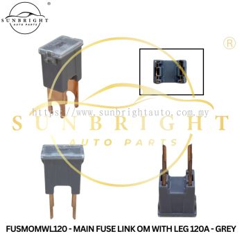 FUSMOMWL120 - MAIN FUSE LINK OM WITH LEG 120A - GREY