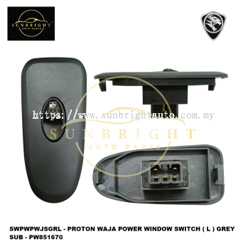 SWPWPWJSGRL - PROTON WAJA POWER WINDOW SWITCH ( L ) GREY SUB - PW851670