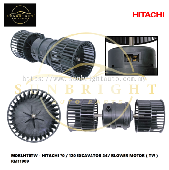 MOBLH70TW - HITACHI 70 / 120 EXCAVATOR 24V BLOWER MOTOR ( TW ) KM11909