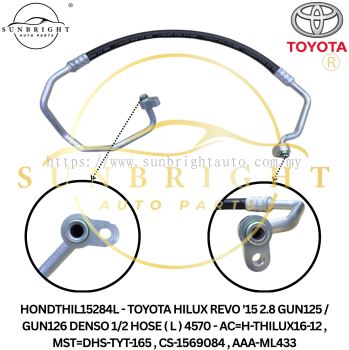 HONDTHIL15284L - TOYOTA HILUX REVO'15 2.8 GUN125/GUN126 DENSO 1/2 HOSE (L) 4570 - AC=H-THILUX16-12,MST=DHS-TYT-165,CS-1569084, AAA-ML433