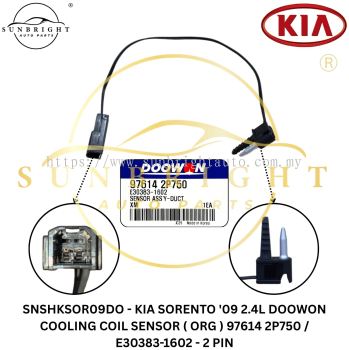 SNSHKSOR09DO - KIA SORENTO '09 2.4L DOOWON COOLING COIL SENSOR ( ORG ) 97614 2P750 / E30383-1602 - 2 PIN