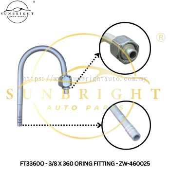FT3360O - 3/8 X 360 ORING FITTING - ZW-460025