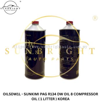 OILSDW1L - SUNKIMI PAG R134 DW OIL 8 COMPRESSOR OIL ( 1 LITTER ) KOREA
