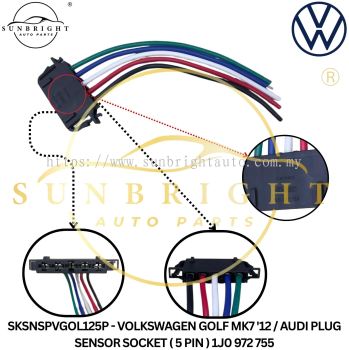 SKSNSPVGOL125P - VOLKSWAGEN GOLF MK7 '12 / AUDI PLUG SENSOR SOCKET ( 5 PIN ) 1J0 972 755