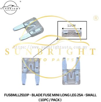 FUSBMLL2510P - BLADE FUSE MINI LONG LEG 25A - SMALL ( 10PC / PACK )