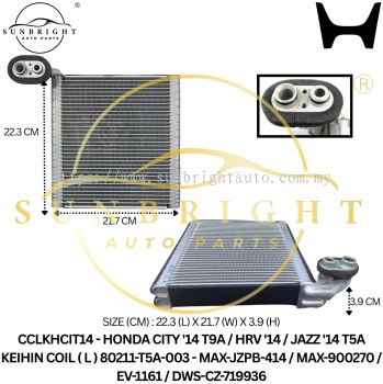 CCLKHCIT14 - HONDA CITY '14 T9A / HRV '14 / JAZZ '14 T5A KEIHIN COIL ( L ) 80211-T5A-003 - MAX-JZPB-414 / MAX-900270 / EV-1161 / DWS-CZ-719936