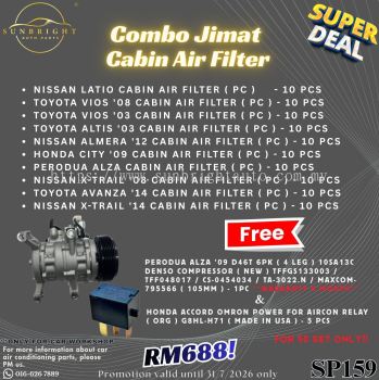 SP159 - � Combo Jimat Cabin Air Filter