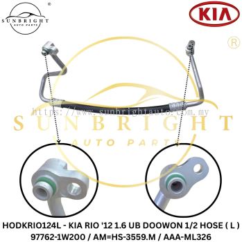 HODKRIO124L - KIA RIO '12 1.6 UB DOOWON 1/2 HOSE ( L ) 97762-1W200 / AM=HS-3559.M / AAA-ML326