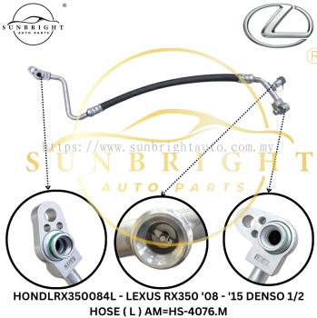 HONDLRX350084L - LEXUS RX350 '08 - '15 DENSO 1/2 HOSE ( L ) AM=HS-4076.M