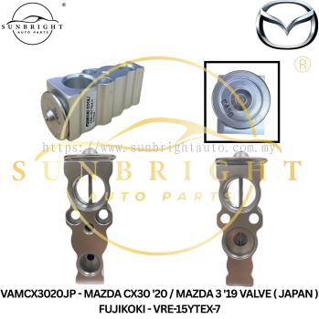 VAMCX3020JP - MAZDA CX30 '20 / MAZDA 3 '19 VALVE ( JAPAN ) FUJIKOKI - VRE-15YTEX-7