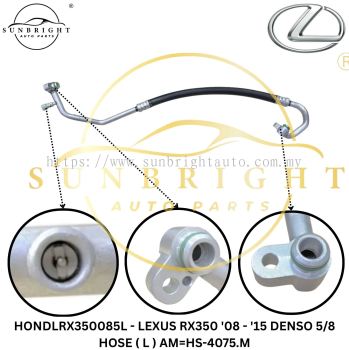 HONDLRX350085L - LEXUS RX350 '08 - '15 DENSO 5/8 HOSE ( L ) AM=HS-4075.M