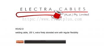 Electra Cable H01N2-D welding cable, 100 V, extra finely stranded wire with regular flexibility