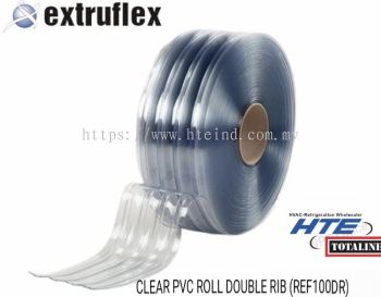 Clear PVC Roll Double Rib