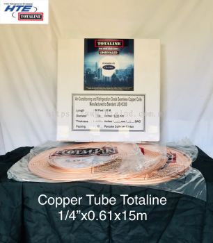 Copper Tube 1/4" x0.61 x15m