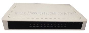GEPON ONU with 4 x 100Mbit/s Fast Ethernet + 1 CATV (RF) port