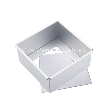 9inch Aluminum Square Cake Tin / Loose Bottom 