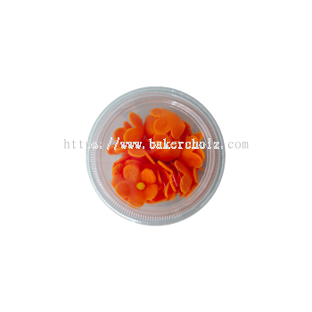 Pure sugar Flower (Edible) Blossom Medium - Orange