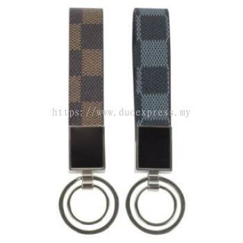 Checkered PU Key Holder