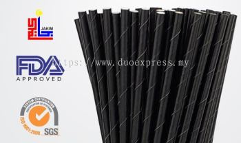 Black kraft-paper-straw