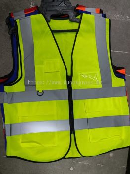 Safety Vest MultiPocket Green