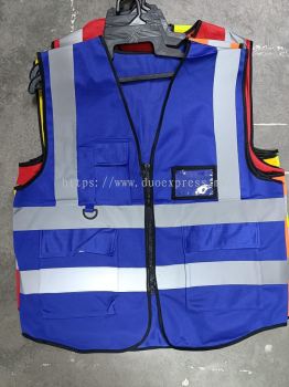 Safety Vest MultiPocket Blue