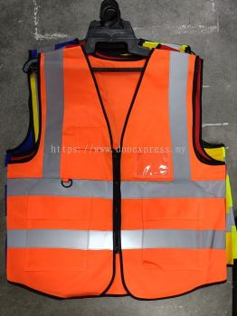Safety Vest MultiPocket Orange