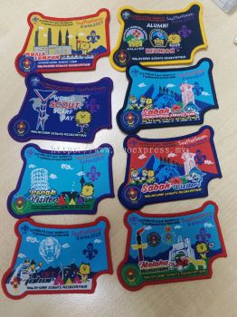 woven label patch on