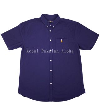 Men's S/S Shirts - Plain (Blue Black)