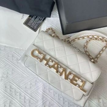 Chanel Front Logo Small Flap Bag