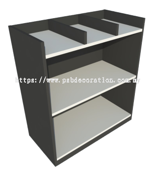 Low Cabinet File Tray (Grey + Graphite)