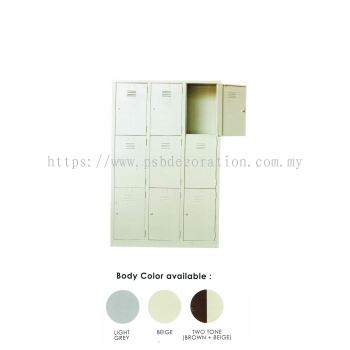 9 Compartment Steel Locker