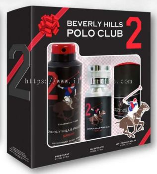 BHPC SET SPORT No. 2 ( BLACK ) EDT EDT 50 ml + ROLL ON 50 ml + Deororant Spray 175 ml