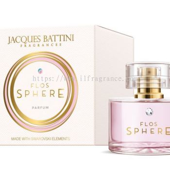 JACQUES BATTINI SWAROVSKI CRYSTAL FLOS SPHERE POUR FEMME PARFUM 60ML