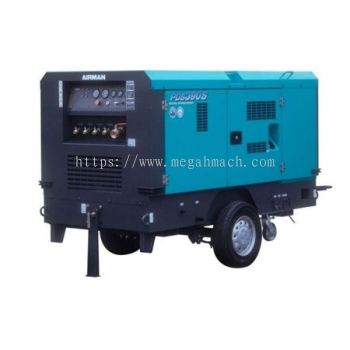 Used/Reconditioned Airman PDS390S Diesel Portable Air Compressor 390cfm 150psi High Pressure Series