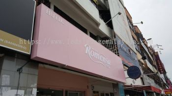 Signboard Romesan - Metal Structure with Acrylic Lettering