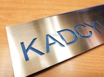 Laser Cut on Stainless Steel Signage