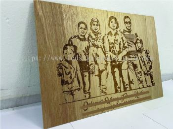 Photo laser engrave on Wood Souvenir