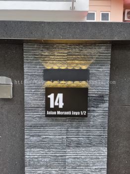 Metal Unit Number Door Plate for House