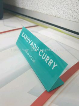 Customize Acrylic Table Signage