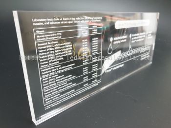 Laser Engraving Service on Clear Acrylic