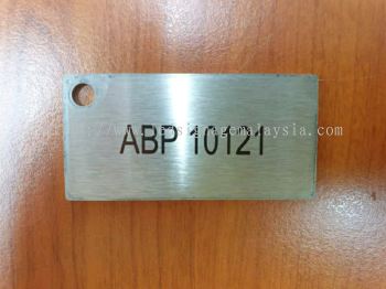 Machinery Tag stainless steel laser marking